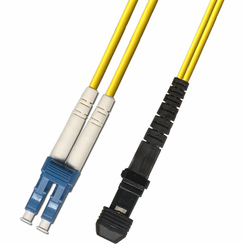 40M LC-MTRJ Duplex Singlemode Fiber Optic Cable 9/125 Plenum