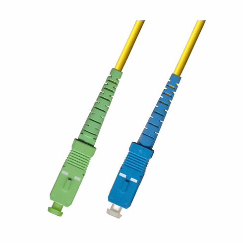 40M SC APC to SC UPC Simplex Singlemode Fiber Optic Cable 9/125