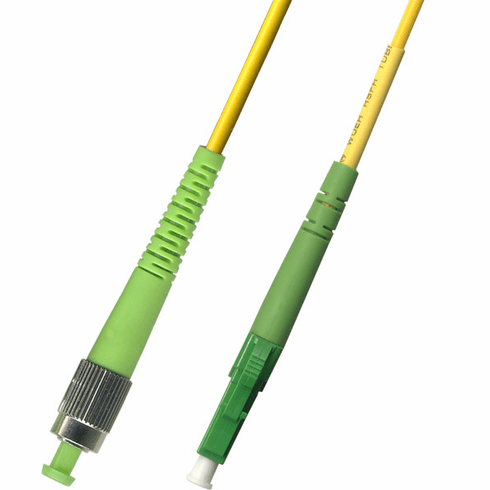 500M FC APC to LC APC Simplex Singlemode Fiber Optic Cable 9/125