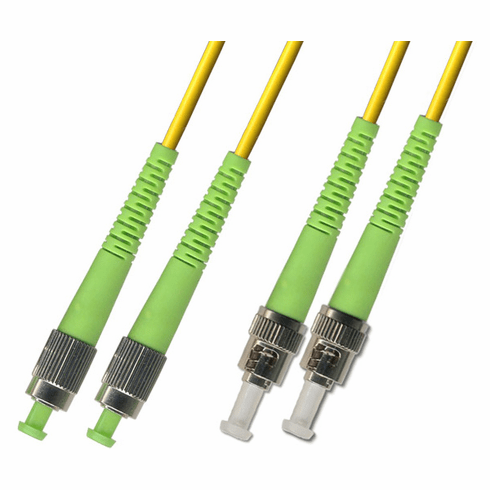 500M FC APC to ST APC Duplex Singlemode Fiber Optic Cable 9/125