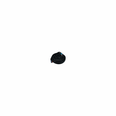 50ft 22AWG 3-RCA Component Video Coaxial Cable (RG-59/U) - Black