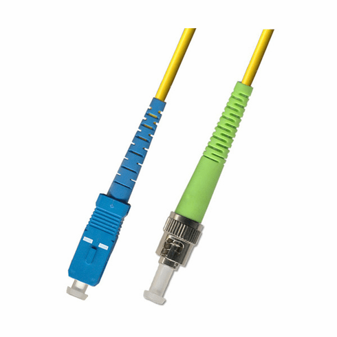 5M SC UPC to ST APC Simplex Singlemode Fiber Optic Cable 9/125