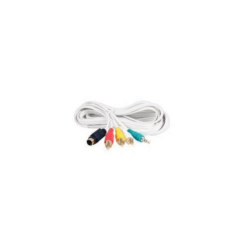 6ft 3.5mm Stereo and S-video to RCA Video and RCA Stereo Cable, Male to Male