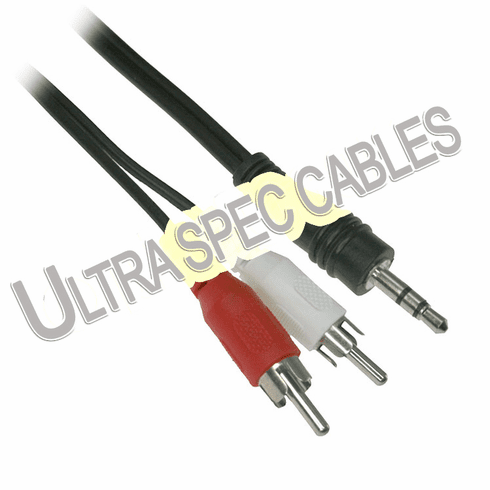 6ft 3.5mm Stereo Male to RCA Stereo Male Audio Adapter Cable