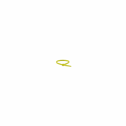 Cable Tie 4 inch 18LBS, 100pcs/Pack - Yellow