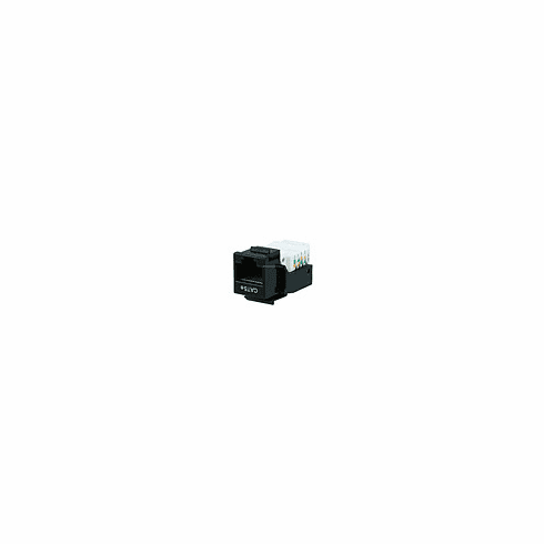 Cat5E RJ-45 Toolless Keystone Jack in Black