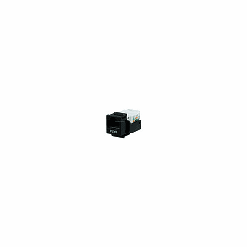 Cat6 RJ-45 Toolless Keystone Jack - Black