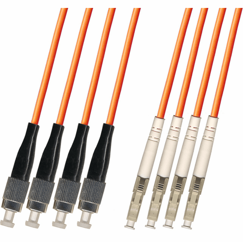 FC/LC 4 Strand Fiber Optic Cable (50/125) Multimode 100M