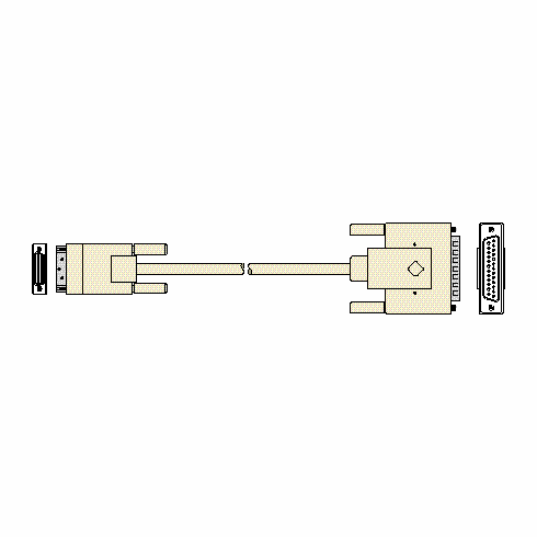 HD26 to DB25M 1FT ( Sparc 5, 10, 20 to Parallel Cable)