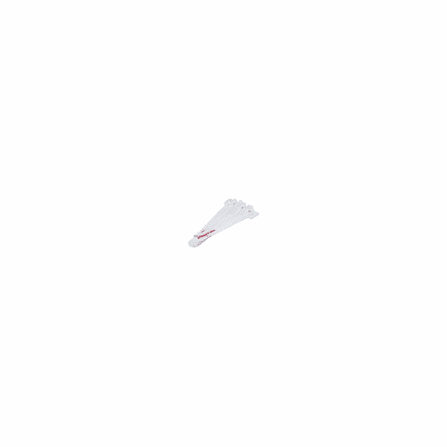 Hook & Loop Fastening Cable Ties 6inch, 100pcs/Pack - White