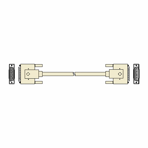 IEEE 1284 CABLE, A to A, 25 ft