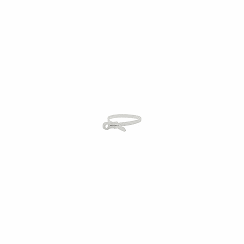 Mountable head Cable Tie 14 inch 120LBS, 100pcs/Pack - White