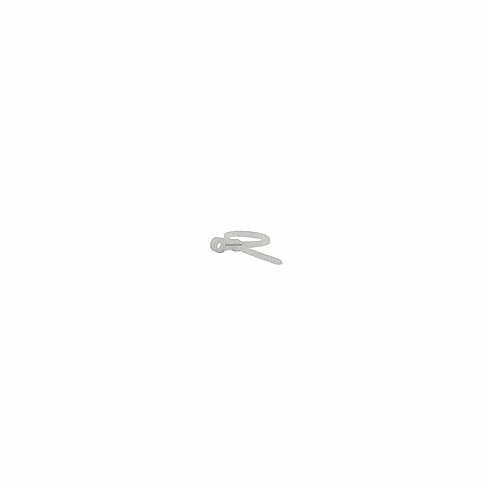 Mountable head Cable Tie 4 inch 18LBS, 100pcs/Pack - White