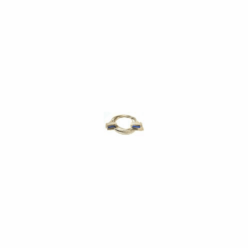 Null Modem DB25 F/F cable Molded - 6ft