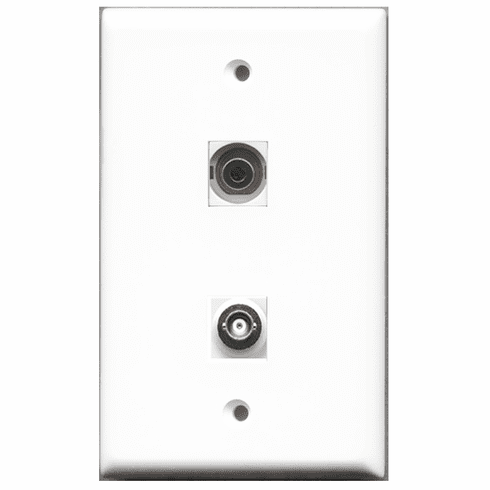 RiteAV - 1 Port 3.5mm 1 Port BNC  Wall Plate