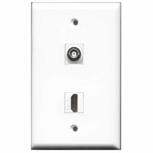 RiteAV - 1 porta HDMI e 1 porta USB A-A e 1 porta Cat6 Ethernet bianco piastra da parete RiteAV - 1 porta HDMI e 1 porta USB A-A e 1 porta Cat6 Ethernet bianco piastra da parete