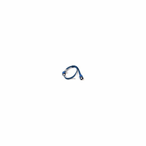SATA2 Cables w/Locking Latch / Blue - 18 Inches ( 90 Degree to 180 Degree)
