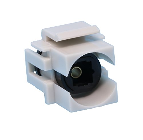 RiteAV Toslink Keystone Jack Coupler Female to Female - Gray
