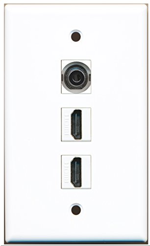 RiteAV - 2 Port HDMI 1 3.5mm Wall Plate