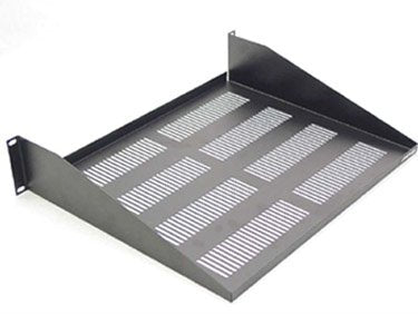 RackSonic 2U Rack Mount 19" Vented Cantilever Shelf Satin Back