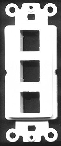 RiteAV - 3 Port Insert for Decorative Wall Plate White