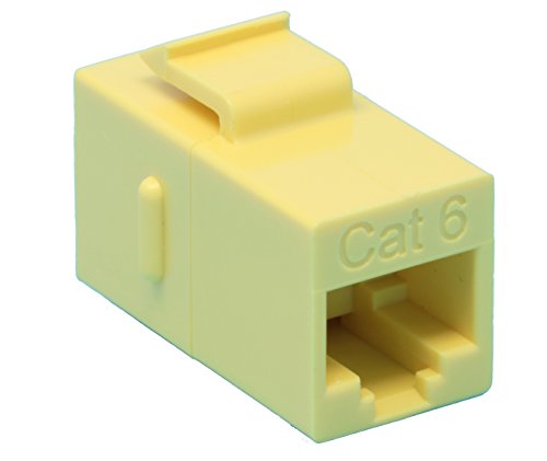 RiteAV CAT6 Keystone Jack Coupler Yellow Female/Female