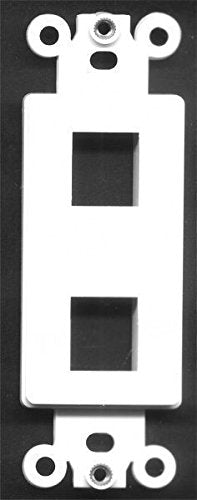RiteAV - 2 Port Insert for Decorative Wall Plate White