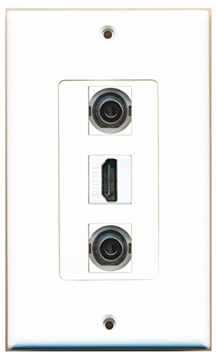 RiteAV - 1 Port HDMI 2 Port 3.5mm Wall Plate Decorative