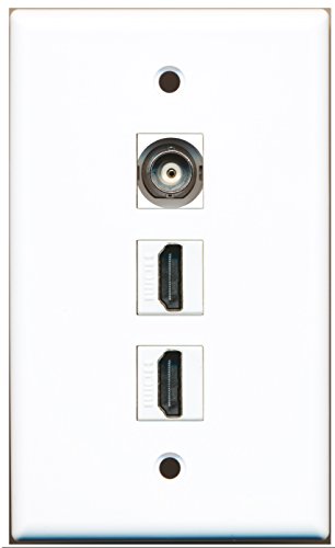 RiteAV - 2 Port HDMI 1 BNC Wall Plate