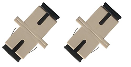 2 Pack SC-SC Fiber Optic Adapter Simplex Coupler Female F/F