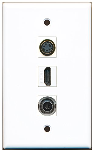 RiteAV - 1 Port HDMI 1 S-Video 1 3.5mm Wall Plate