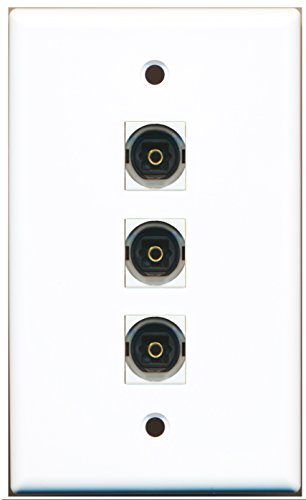 RiteAV - 3 Port Toslink Wall Plate