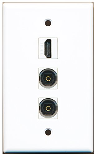 RiteAV - 1 Port HDMI 2 Port Toslink Wall Plate