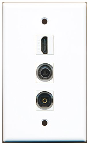 RiteAV - 1 Port HDMI and 1 Port Toslink and 1 Port 3.5mm Wall Plate