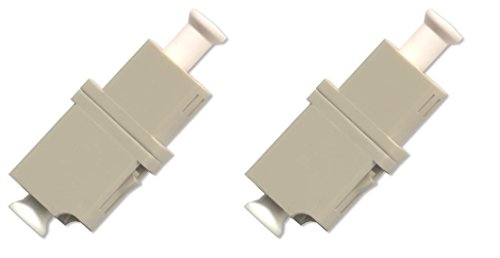 2 Pack LC-LC Fiber Optic Adapter Multimode Simplex Coupler Female F/F