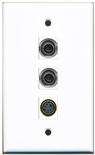 RiteAV - 1 Port S-Video 2 Port 3.5mm Wall Plate