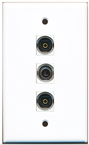 RiteAV - 2 Port Toslink and 1 Port 3.5mm Wall Plate