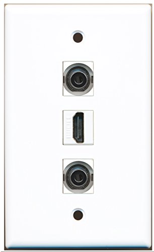 RiteAV - 1 Port HDMI 2 Port 3.5mm Wall Plate