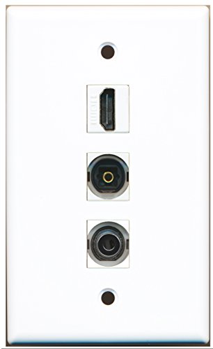 RiteAV - 1 Port HDMI and 1 Port Toslink and 1 Port 3.5mm Wall Plate