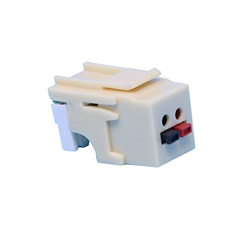 RiteAV Ivory Keystone 1 x Speaker Jack with Punchdown Terminals (110 Type)