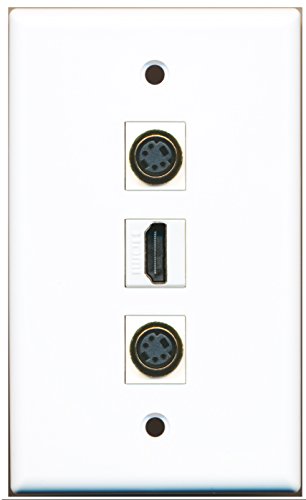 RiteAV - 1 Port HDMI 2 Port S-Video Wall Plate