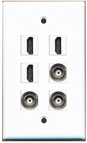 RiteAV - 3 HDMI 3 Port BNC Wall Plate