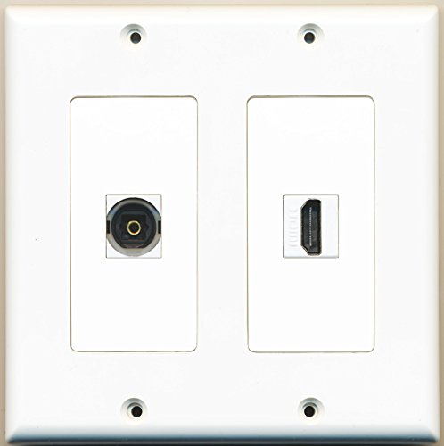 RiteAV - 1 Port HDMI 1 Port Toslink - Dual Gang Wall Plate