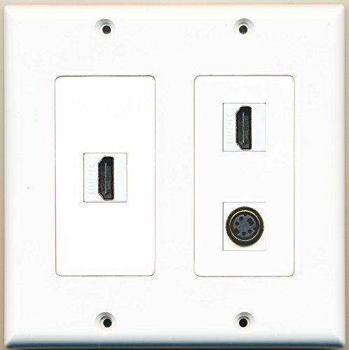 RiteAV - 2 Port HDMI 1 Port S-Video - 2 Gang Wall Plate