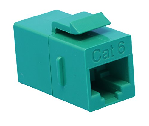 RiteAV CAT6 Keystone Jack Coupler Green Female/Female
