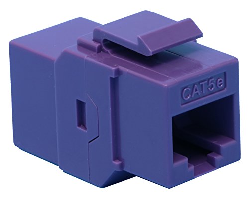 RiteAV CAT5E Keystone Jack Coupler Purple Female/Female