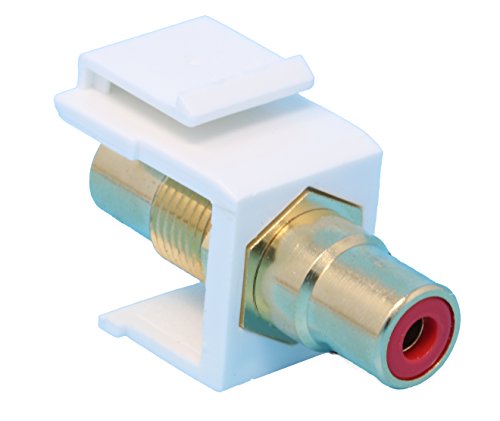 RiteAV RCA Red Keystone Coupler White Female/Female