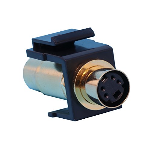 RiteAV S-Video Keystone Jack Coupler Female to Female - Black