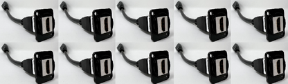HDMI D Series Chassis Panel Mount Connector Pass Through Solderless Bulkhead Coupler, Black Metal Housing/White HDMI Pigtail
